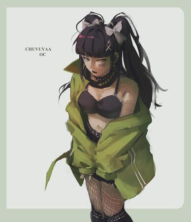 [28.10.23] Personal Original Character redraw “Tomoe”
