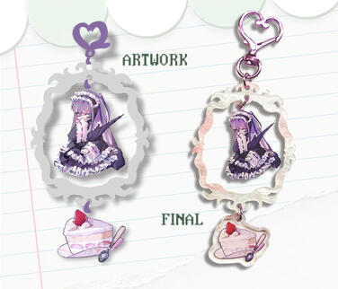 Stocking wreath keychain