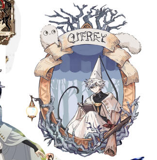 Qifrey multilayer wreath keychain