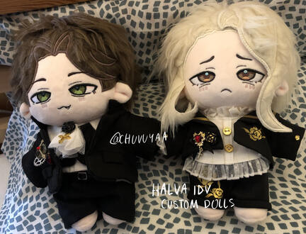 [28.10.23] Custom Halva IDV cotton plush dolls | Finished product