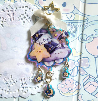 [16.09.24] Milky Way Cookie Acrylic Keychain Finished Product